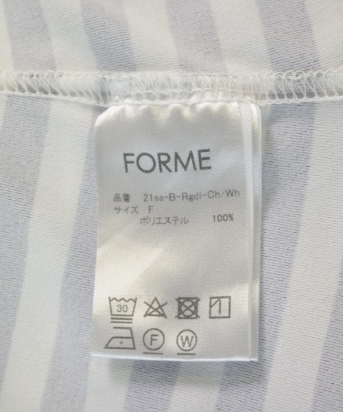 forme（フォルメ）Tシャツ・カットソー 白 サイズ:F レディース/2200714602103