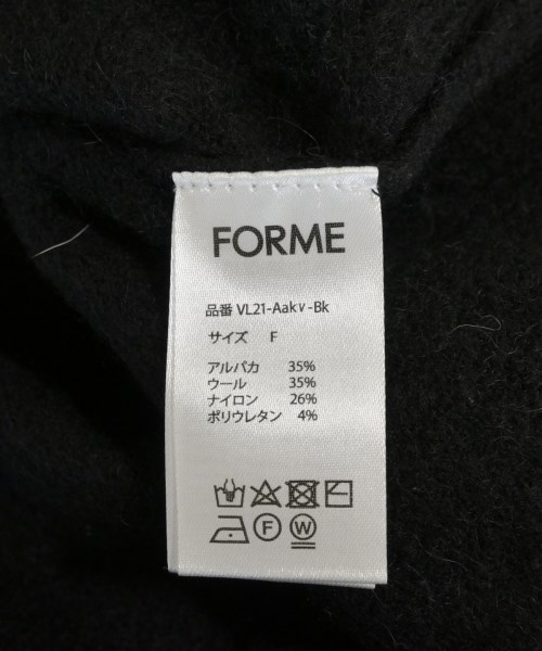 forme（フォルメ）ニット・セーター 黒 サイズ:F レディース/2200646542218