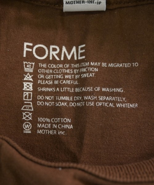 forme（フォルメ）ノースリーブ 茶 サイズ:F レディース/2200704962064
