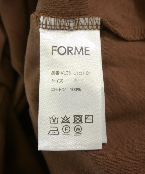 forme（フォルメ）ノースリーブ 茶 サイズ:F レディース/2200704962064