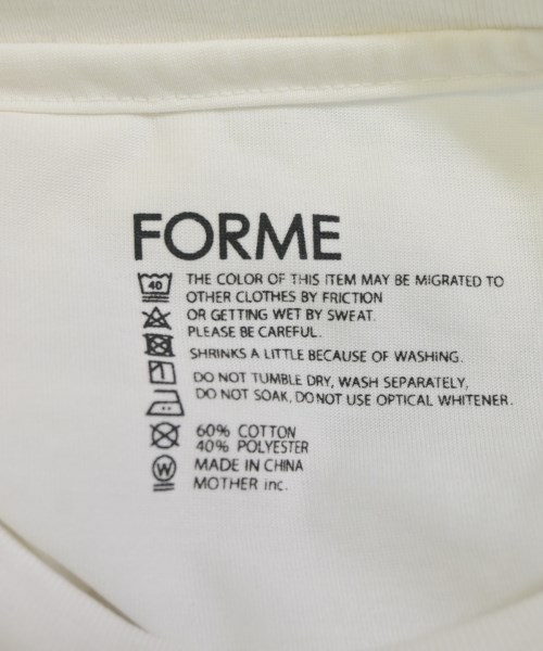 forme（フォルメ）ノースリーブ 白 サイズ:F レディース/2200668445351