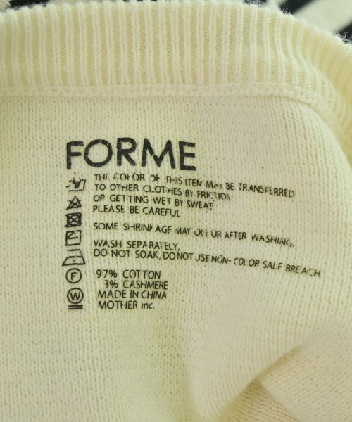 forme（フォルメ）ニット・セーター 白 サイズ:F レディース/2200692447079
