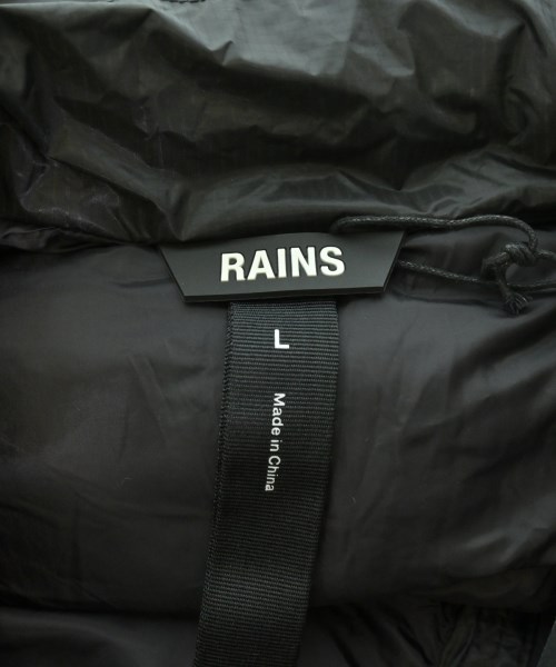 RAINS（レインズ）ダウンジャケット/ダウンベスト 黒 サイズ:L メンズ/2200700193035