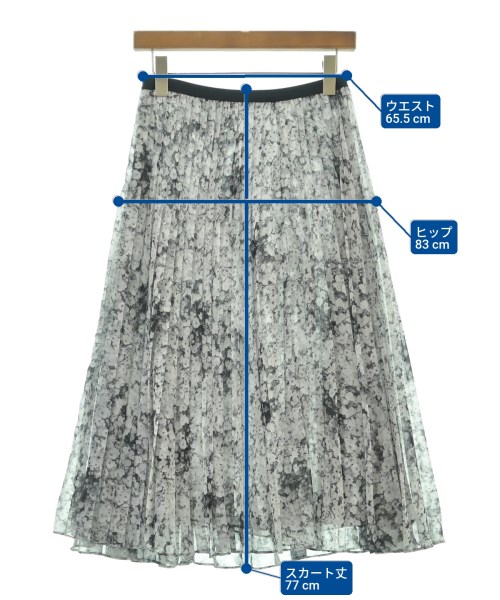 ADAM LIPPES（アダムリップス）ロング・マキシ丈スカート グレー サイズ:S レディース/2200614675221