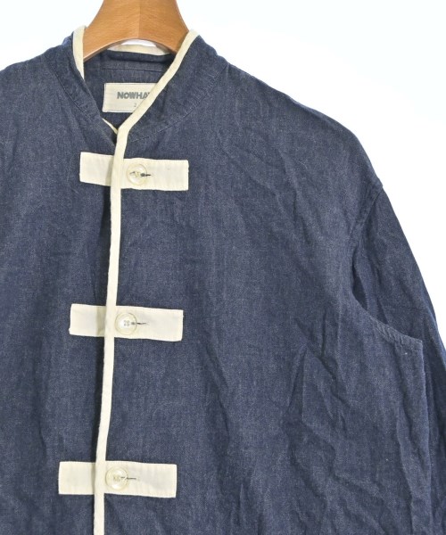 NOWHAW（ノウハウ）カジュアルシャツ 紺 サイズ:2(M位) メンズ/2200623877265