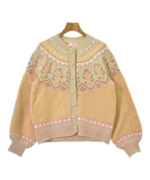 LoveShackFancy(ラヴズハックファンシー)カーディガン ベージュ サイズ:S/2200698544222