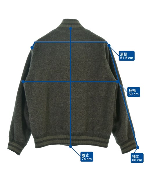 COLINA（コリーナ）スタジャン グレー サイズ:M メンズ/2200648875024