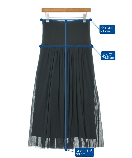 RUZZO（ルッツォ）ロング・マキシ丈スカート 黒 サイズ:S レディース/2200680827012