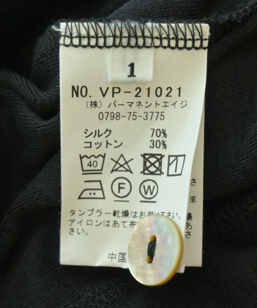 Permanent Age（パーマネントエイジ）Tシャツ・カットソー 黒 サイズ:1(S位) レディース/2200706931105