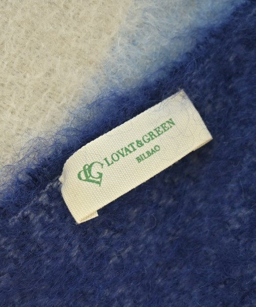 LOVAT & GREEN（ロバットアンドグリーン）マフラー 青 サイズ:- レディース/2200686098768