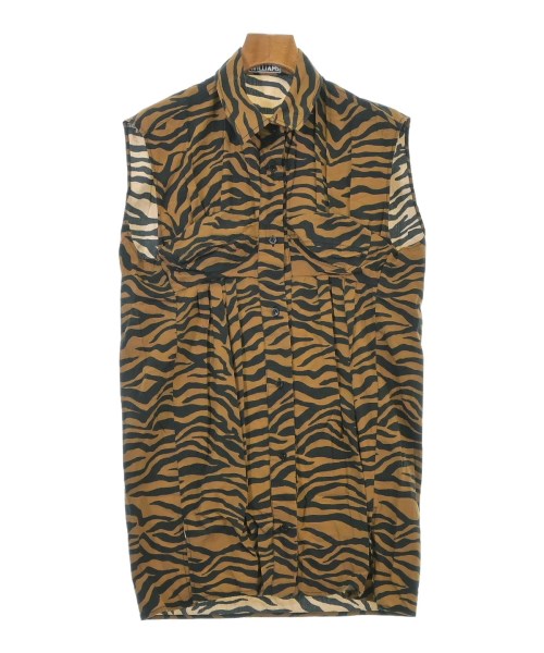 ASHLEY WILLIAMS(アシュリーウィリアムス)カジュアルシャツ 茶 サイズ:6(XS位)/2200646324043