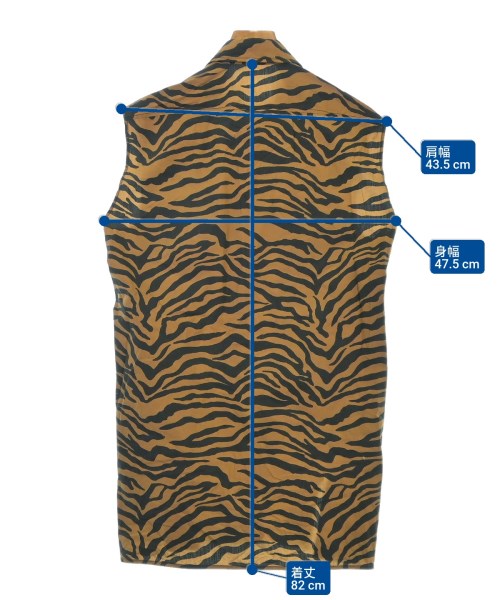 ASHLEY WILLIAMS（アシュリーウィリアムス）カジュアルシャツ 茶 サイズ:6(XS位) レディース/2200646324043