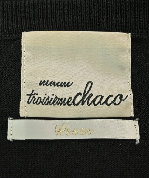 troisiemechaco（トロワズィエムチャコ）カーディガン 黒 サイズ:38(M位) レディース/2200675581134