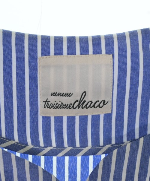 troisiemechaco（トロワズィエムチャコ）シャツワンピース 青 サイズ:38(M位) レディース/2200702824210