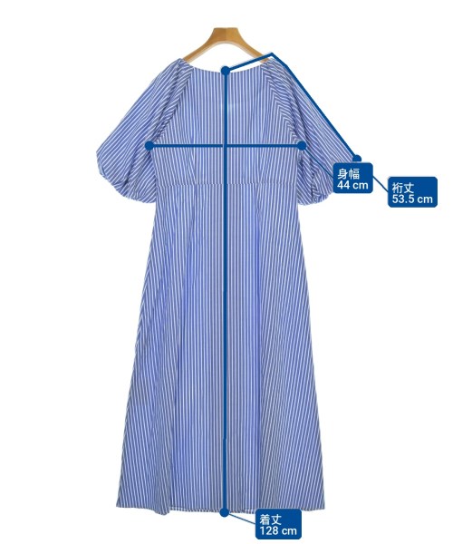 troisiemechaco（トロワズィエムチャコ）シャツワンピース 青 サイズ:38(M位) レディース/2200702824210