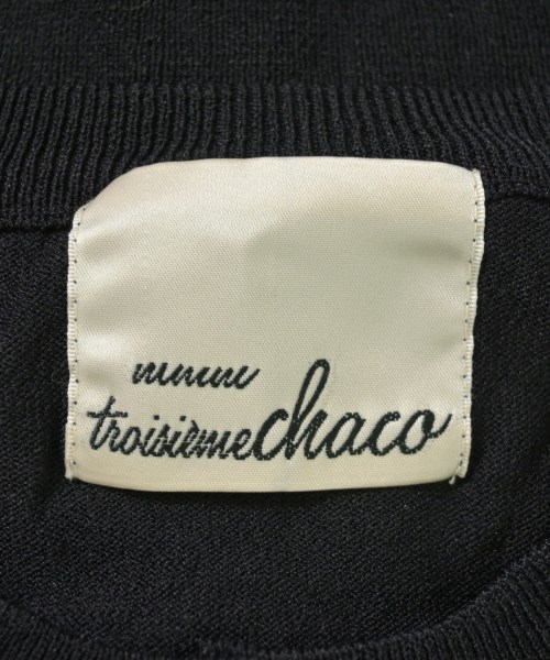 troisiemechaco（トロワズィエムチャコ）カーディガン 黒 サイズ:38(M位) レディース/2200731185054