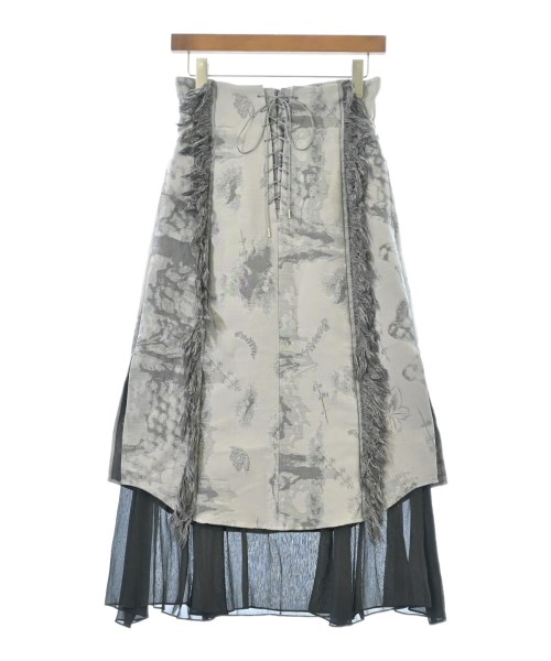 naguisa(ナギサ)ロング・マキシ丈スカート グレー サイズ:2(M位)/2200662020042