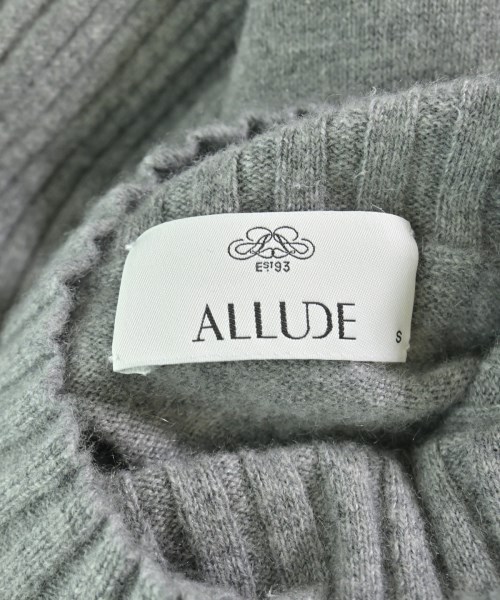 ALLUDE（アルデ）ワンピース グレー サイズ:F レディース/2200720611069