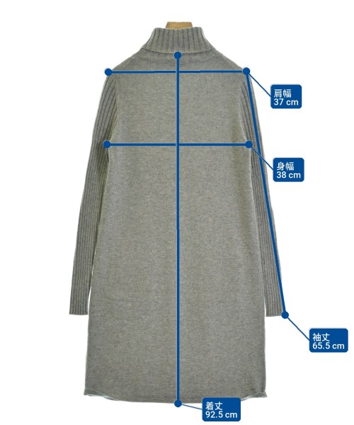 ALLUDE（アルデ）ワンピース グレー サイズ:F レディース/2200720611069