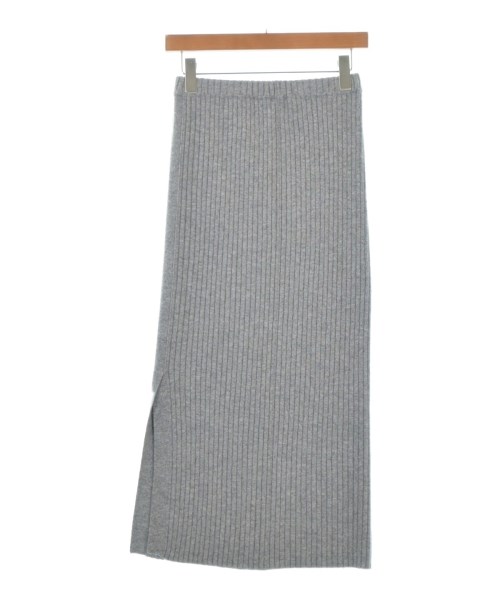 ALLUDE（アルデ）ロング・マキシ丈スカート グレー サイズ:S レディース/2200689680083
