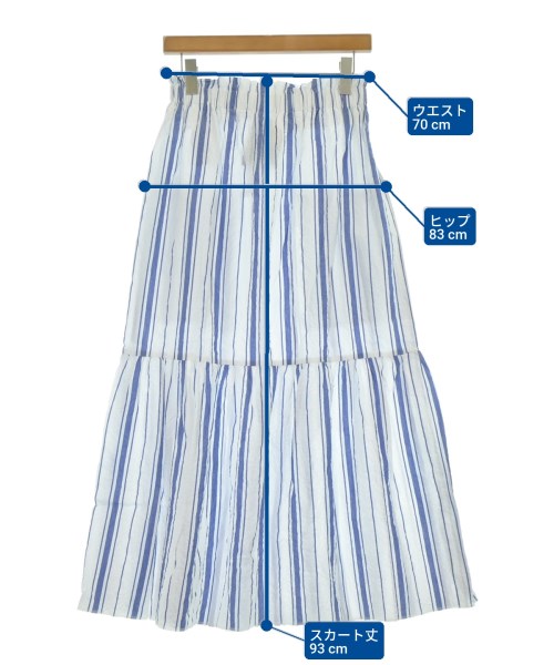 AVN（エーヴィエヌ）ロング・マキシ丈スカート 白 サイズ:F レディース/2200666827036