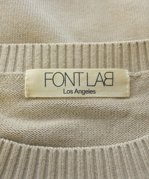 FONTLAB（フォントラブ）ニット・セーター ベージュ サイズ:F レディース/2200617278030
