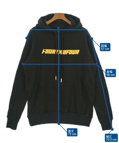 424（フォートゥーフォー）パーカー 黒 サイズ:M メンズ/2200636296046