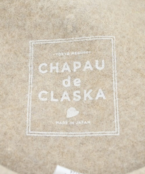 CLASKA（クラスカ）ハンチング・ベレー帽 ベージュ サイズ:- レディース/2200648490029