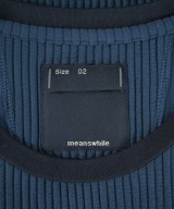 meanswhile（ミーンズワイル）タンクトップ 青 サイズ:2(M位) メンズ/2200699864084