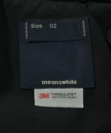 meanswhile（ミーンズワイル）ダウンジャケット/ダウンベスト 紺 サイズ:02(M位) メンズ/2200627976902