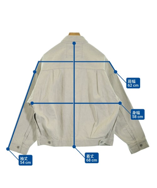 meanswhile（ミーンズワイル）デニムジャケット グレー サイズ:01(XL位) メンズ/2200651634045