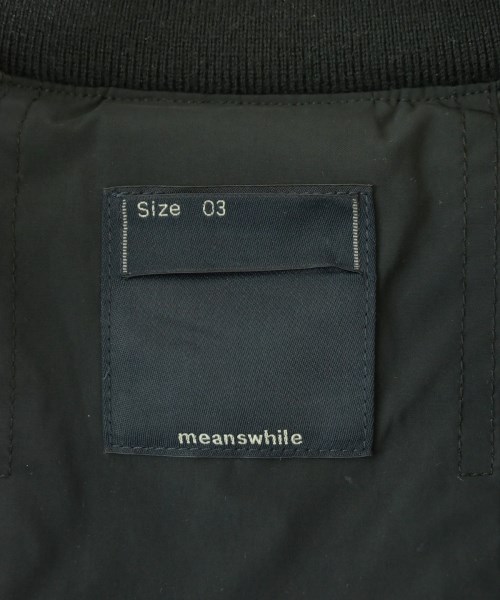 meanswhile（ミーンズワイル）ブルゾン 黒 サイズ:3(L位) メンズ/2200671406035