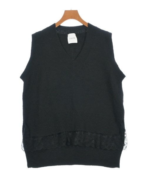 CO|TE(コート)ベスト/ノースリーブ 黒 サイズ:36(XS位)/2200621494075