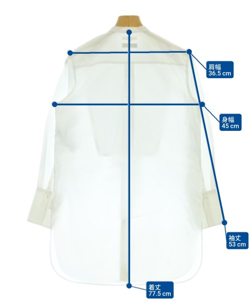 THOMAS MASON（トーマスメイソン）カジュアルシャツ 白 サイズ:32(XXS位) レディース/2200643046108