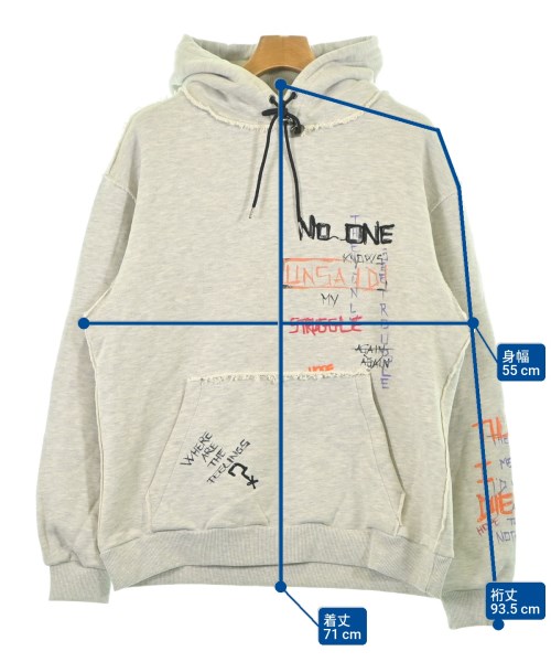 SELF MADE BY GIANFRANCO VILLEGAS（セルフメイドバイジャンフランコヴィレガス）パーカー グレー サイズ:46(M位) メンズ/2200646958132