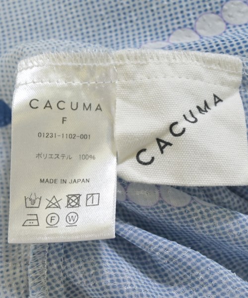 CACUMA（カクマ）ブラウス 青 サイズ:F レディース/2200707835259