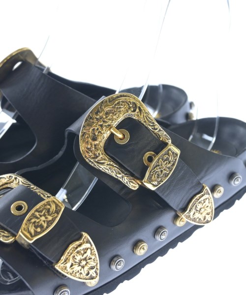 FAUSTO PUGLISI（ファウストパグリッシ）サンダル 黒 サイズ:EU39(25.5cm位) レディース/2200703151056