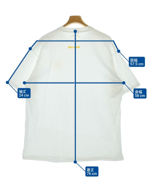 MINNANO（ミンナノ）Tシャツ・カットソー 白 サイズ:XL メンズ/2200694215065