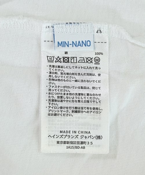 MINNANO（ミンナノ）Tシャツ・カットソー 白 サイズ:XXL メンズ/2200685213445