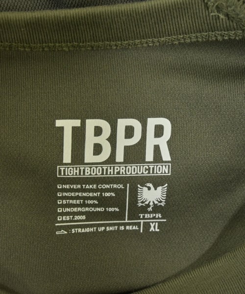 TBPR(TIGHTBOOTH PRODUCTION)（タイトブースプロダクション）Tシャツ・カットソー カーキ サイズ:XL メンズ/2200692603093