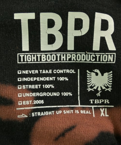 TBPR(TIGHTBOOTH PRODUCTION)（タイトブースプロダクション）Tシャツ・カットソー 黒 サイズ:XL メンズ/2200715100097