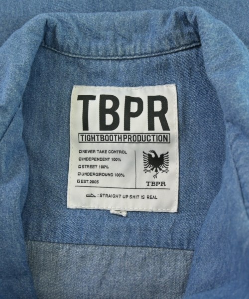 TBPR(TIGHTBOOTH PRODUCTION)（タイトブースプロダクション）カジュアルシャツ 青 サイズ:M メンズ/2200685074022