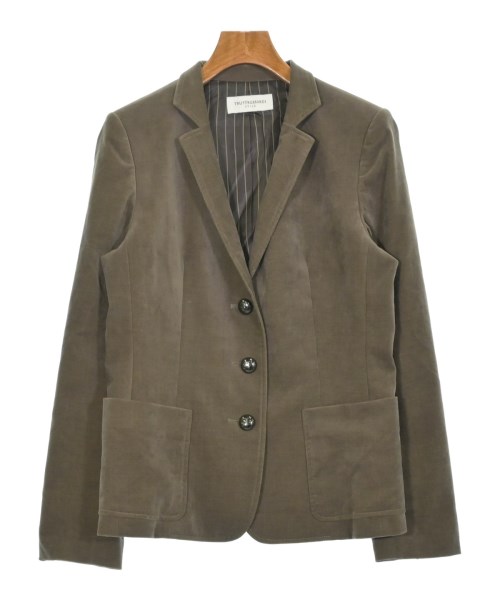 TRU TRUSSARDI(トゥルートラサルディ)カジュアルジャケット 茶 サイズ:40(M位)/2200666450012