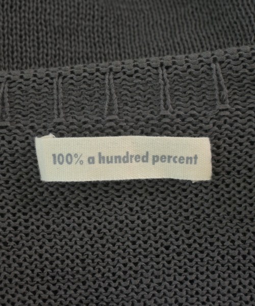100% a hundred percent（ハンドレットパーセント）カーディガン グレー サイズ:F レディース/2200639120034
