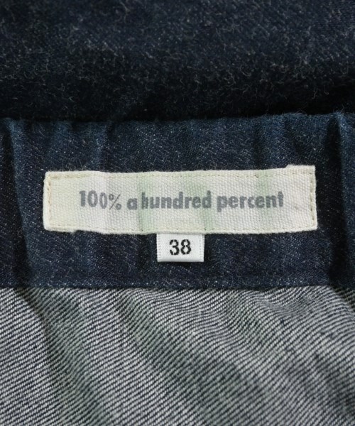 100% a hundred percent（ハンドレットパーセント）ひざ丈スカート 紺 サイズ:38(M位) レディース/2200637849098