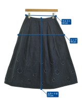 100% a hundred percent（ハンドレットパーセント）ひざ丈スカート 紺 サイズ:38(M位) レディース/2200637849098