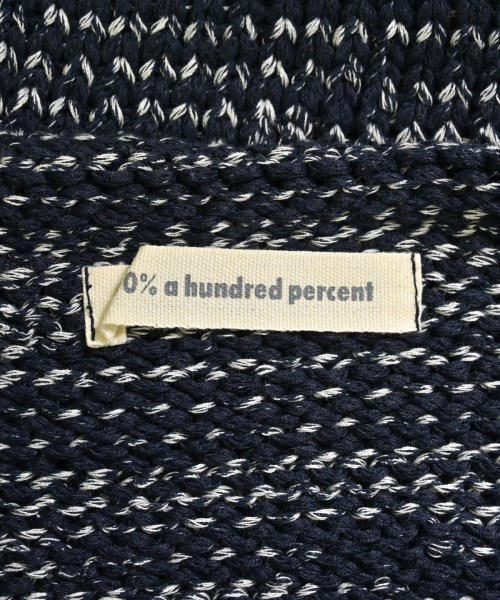 100% a hundred percent（ハンドレットパーセント）ニット・セーター 紺 サイズ:-(XL位) レディース/2200637849128