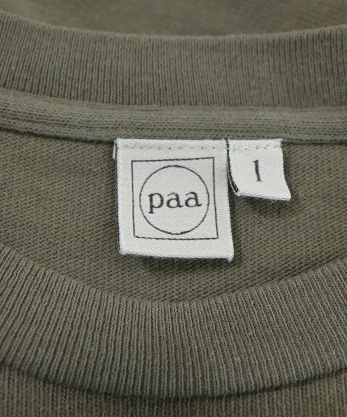 Paa（ポウ）Tシャツ・カットソー カーキ サイズ:1(S位) メンズ/2200667188020