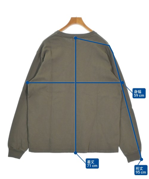 Paa（ポウ）Tシャツ・カットソー カーキ サイズ:1(S位) メンズ/2200667188020