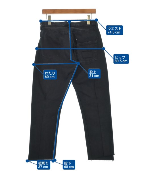 TrAnsference（トランスフェレンス）デニムパンツ 黒 サイズ:F メンズ/2200598594815